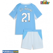 Manchester City Rayan Ait-Nouri #21 Heimtrikotsatz Kinder 2026-27 Kurzarm (+ Kurze Hosen)